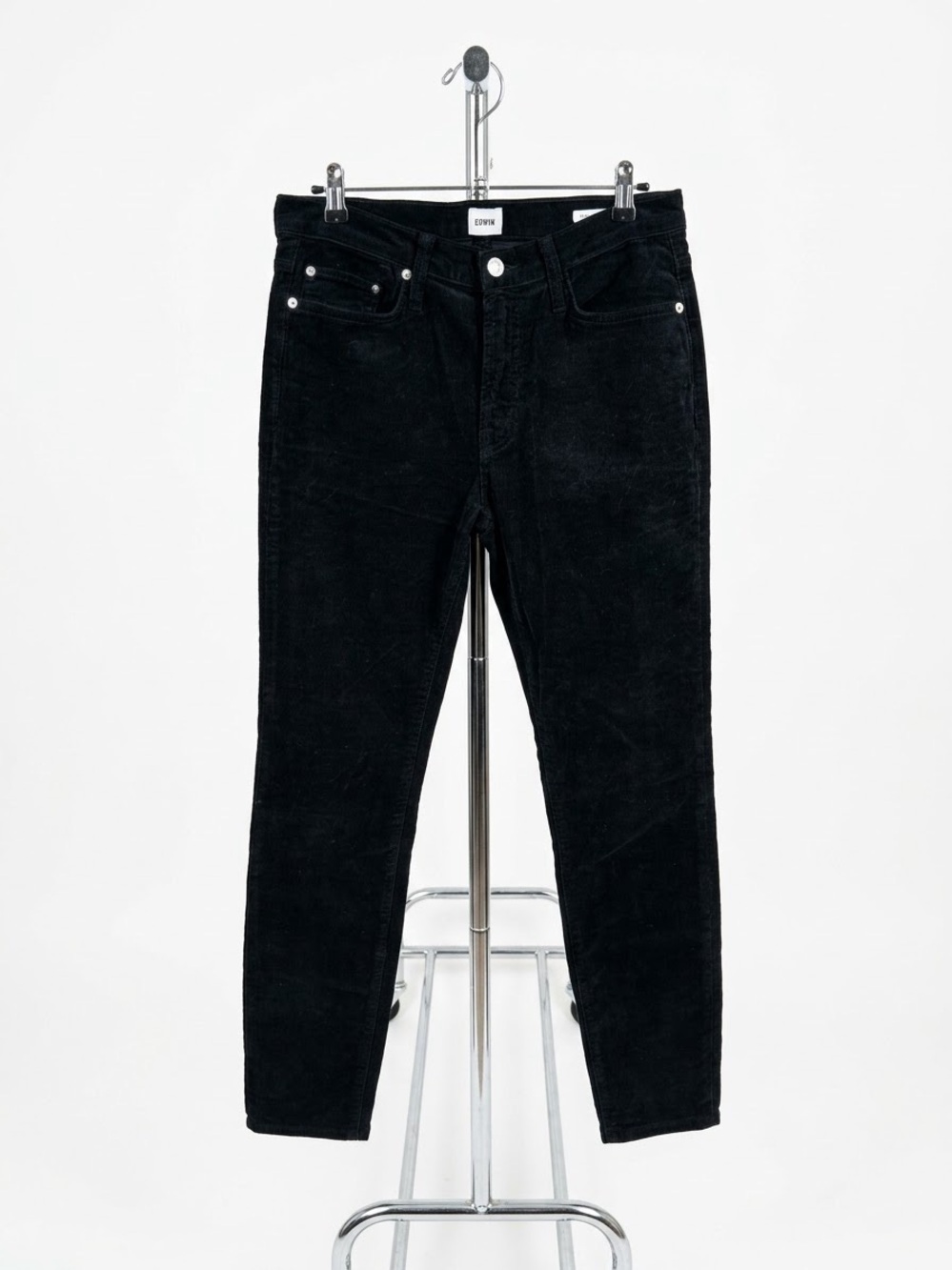 EDWIN / Black Corduroy Jeans/ Womens / 28 / NWT / Pixie / $188 / inseam 29